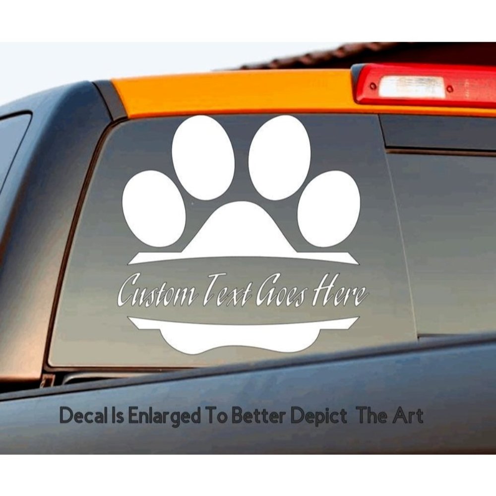 Dog print with custom text